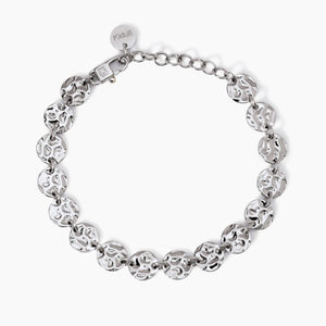 Bracciale da donna con tondi effetto martellato Kidult 831006