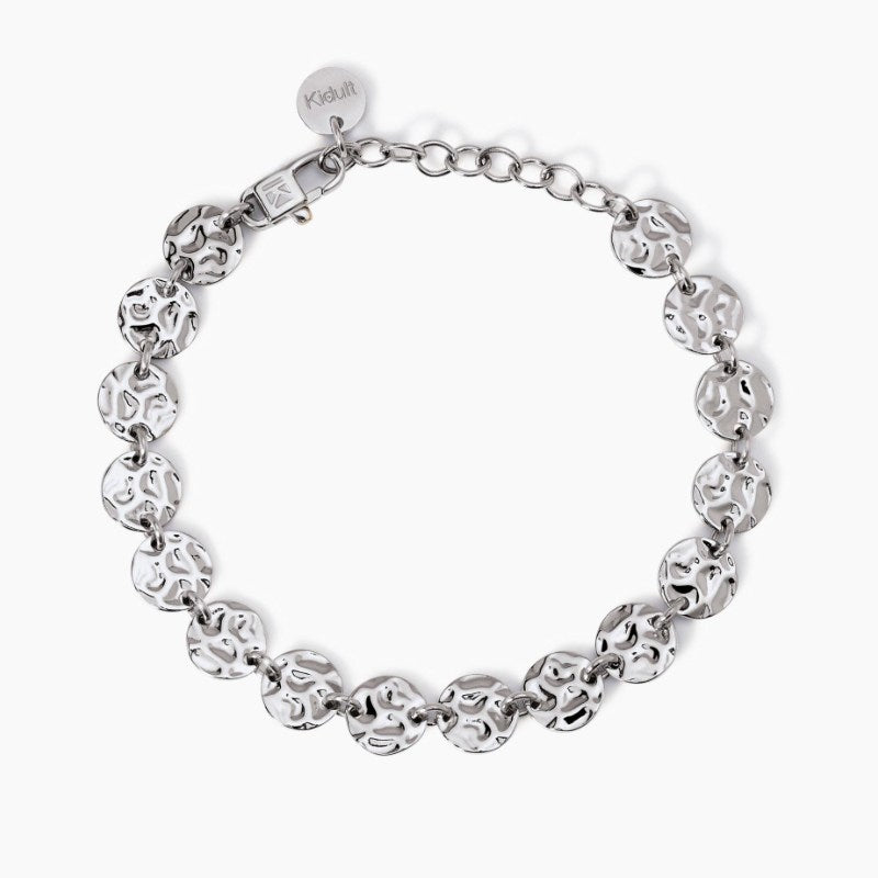 Bracciale da donna con tondi effetto martellato Kidult 831006
