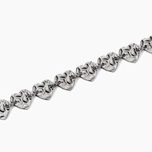Cargar imagen en el visor de la galería, Bracciale da donna con cuori effetto martellato Kidult 831008
