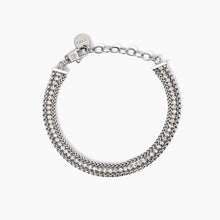 Carica l&#39;immagine nel visualizzatore di Gallery, Bracciale tennis da donna con due catene Kidult 831025
