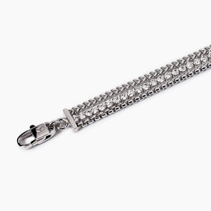 Bracciale tennis da donna con due catene Kidult 831025