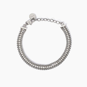 Bracciale tennis da donna con due catene Kidult 831025
