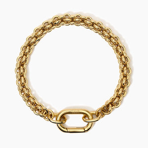 Bracciale da donna  in acciaio dorato con catena Kidult 831031