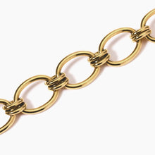Carica l&#39;immagine nel visualizzatore di Gallery, Bracciale da donna in acciaio dorato con maglie larghe Kidult 831032
