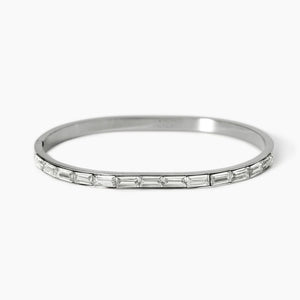 Bracciale da donna rigido in acciaio e zirconi Kidult 831040