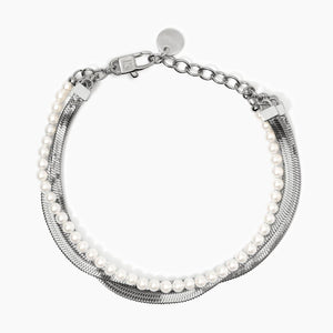 Bracciale da donna con catena e perle conchiglia Kidult 831045