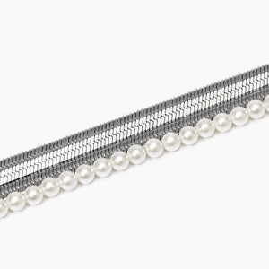 Bracciale da donna con catena e perle conchiglia Kidult 831045