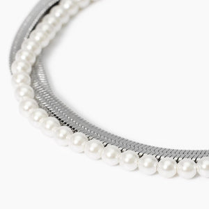 Bracciale da donna con catena e perle conchiglia Kidult 831045