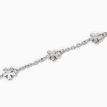 Carica l&#39;immagine nel visualizzatore di Gallery, Bracciale da donna in acciaio con catena rolò e fiori Kidult 831051
