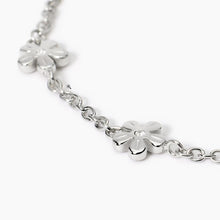 Carica l&#39;immagine nel visualizzatore di Gallery, Bracciale da donna in acciaio con catena rolò e fiori Kidult 831051
