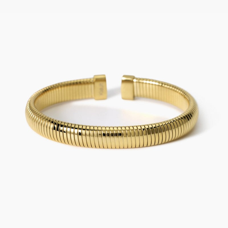 Bracciale da donna tubogas in acciaio dorato Style 13 Kidult 831054