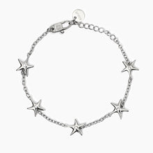 Carica l&#39;immagine nel visualizzatore di Gallery, Bracciale da donna in acciaio con catena rolò e stelle Kidult 831057

