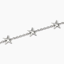 Carica l&#39;immagine nel visualizzatore di Gallery, Bracciale da donna in acciaio con catena rolò e stelle Kidult 831057
