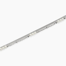 Carica l&#39;immagine nel visualizzatore di Gallery, Bracciale da donna in acciaio con catene e perle conchiglia Style 32 Kidult 831063
