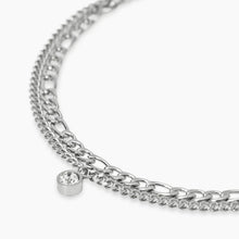 Cargar imagen en el visor de la galería, Bracciale da donna in acciaio con catene e ciondolo Style 31 Kidult 831067
