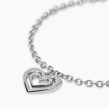 Load image into Gallery viewer, Bracciale da donna in acciaio regolabile con ciondolo cuore Style 27 Kidult 831079

