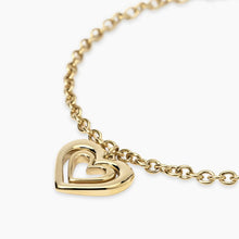 Carica l&#39;immagine nel visualizzatore di Gallery, Bracciale da donna in acciaio dorato con ciondolo cuore Style 27 Kidult 831080
