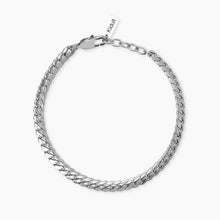 Carica l&#39;immagine nel visualizzatore di Gallery, Bracciale da uomo in acciaio con catena groumette piatta Style 08 Kidult 831084
