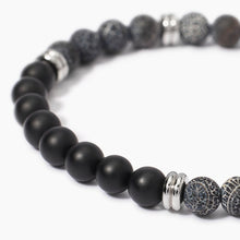 Carica l&#39;immagine nel visualizzatore di Gallery, Bracciale da uomo regolabile con pietre Style 33 Kidult 831090
