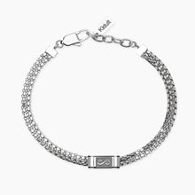 Carica l&#39;immagine nel visualizzatore di Gallery, Bracciale da uomo in acciaio con catene e infinito Style 16 Kidult 831091
