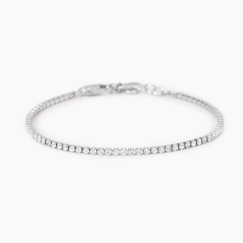 Bracciale da uomo tennis con cristalli bianchi Style 12 Kidult 831108