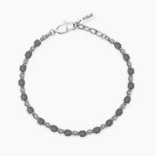 Carica l&#39;immagine nel visualizzatore di Gallery, Bracciale da uomo in acciaio ed ematite Style 26 Kidult 831123

