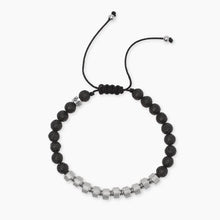 Carica l&#39;immagine nel visualizzatore di Gallery, Bracciale da uomo con nylon e pietra lavica Style 33 Kidult 831132
