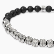 Carica l&#39;immagine nel visualizzatore di Gallery, Bracciale da uomo con nylon e pietra lavica Style 33 Kidult 831132
