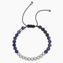 Carica l&#39;immagine nel visualizzatore di Gallery, Bracciale da uomo in nylon con pietre e acciaio Style 33 Kidult 831135
