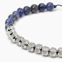 Carica l&#39;immagine nel visualizzatore di Gallery, Bracciale da uomo in nylon con pietre e acciaio Style 33 Kidult 831135
