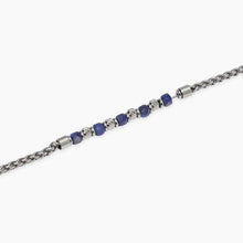 Carica l&#39;immagine nel visualizzatore di Gallery, Bracciale da uomo in acciaio e sodalite blu Style 24 Kidult 831138
