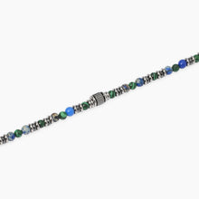 Carica l&#39;immagine nel visualizzatore di Gallery, Bracciale da uomo in acciaio con pietre multicolor Style 27 Kidult 831142
