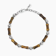 Carica l&#39;immagine nel visualizzatore di Gallery, Bracciale da uomo in acciaio e occhio di tigre Style 32 Kidult 831143
