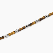 Carica l&#39;immagine nel visualizzatore di Gallery, Bracciale da uomo in acciaio e occhio di tigre Style 32 Kidult 831143
