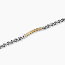 Carica l&#39;immagine nel visualizzatore di Gallery, Bracciale da uomo in acciaio con piastra in pvd giallo Style 18 Kidult 831146

