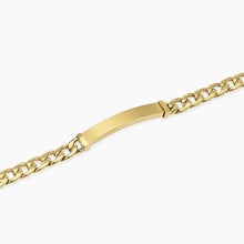 Carica l&#39;immagine nel visualizzatore di Gallery, Bracciale in acciaio dorato con piastra Style 17 Kidult 831147
