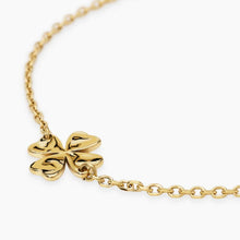 Carica l'immagine nel visualizzatore di Gallery, Bracciale da donna in acciaio dorato con quadrifoglio Style 57 Kidult 831150
