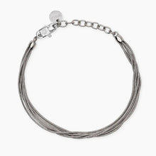 Carica l'immagine nel visualizzatore di Gallery, Bracciale da donna in acciaio a più fili con catena a serpente Style 59 Kidult 831152
