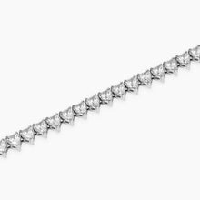 Carica l'immagine nel visualizzatore di Gallery, Bracciale tennis da donna in acciaio a forma di cuore con zirconi Style 60 Kidult 831153
