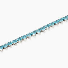 Carica l'immagine nel visualizzatore di Gallery, Bracciale tennis da donna in acciaio a forma di cuore con cristalli Style 60 Kidult 831154
