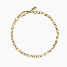 Carica l'immagine nel visualizzatore di Gallery, Bracciale da uomo in acciaio dorato con catena fancy Style 35 Kidult 831158
