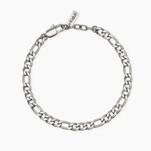 Carica l'immagine nel visualizzatore di Gallery, Bracciale da uomo in acciaio con catena figaro Style 36 Kidult 831161
