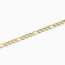 Carica l'immagine nel visualizzatore di Gallery, Bracciale da uomo in acciaio dorato con catena figaro Style 36 Kidult 831162
