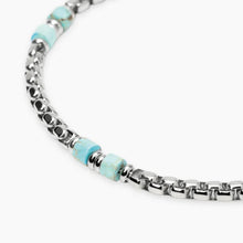 Cargar imagen en el visor de la galería, Bracciale da uomo in acciaio con diaspro Style 03 Kidult 831175
