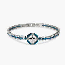 Cargar imagen en el visor de la galería, Bracciale da uomo in acciaio con rosa dei venti Style 41 Kidult 831185
