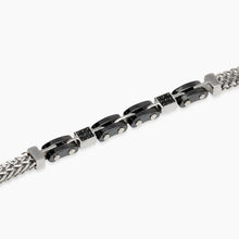 Carica l'immagine nel visualizzatore di Gallery, Bracciale da uomo in acciaio e ceramica Style 56 Kidult 831187
