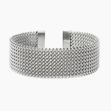 Carica l'immagine nel visualizzatore di Gallery, Bracciale da donna in acciaio con maglia mesh Style 61 Kidult 831228
