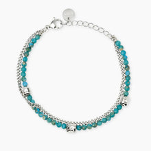 Cargar imagen en el visor de la galería, Bracciale da donna in acciaio con doppia catena Style 76 Kidult 831234

