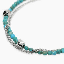 Cargar imagen en el visor de la galería, Bracciale da donna in acciaio con doppia catena Style 76 Kidult 831234
