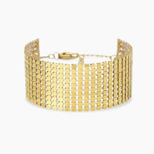 Cargar imagen en el visor de la galería, Bracciale da donna in acciaio dorato con catena disco Style 81 Kidult 831248
